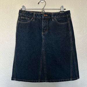 Faded Glory Blue A-Line Knee-Length Skirt